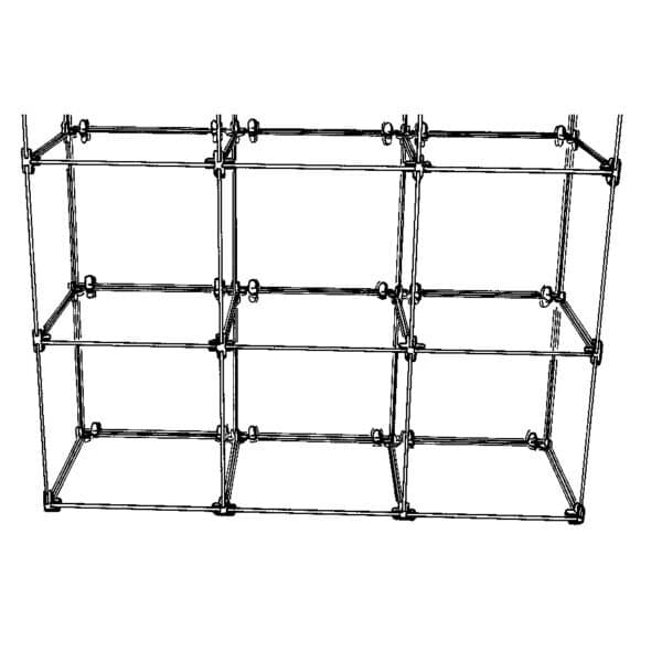 two row clip together unit