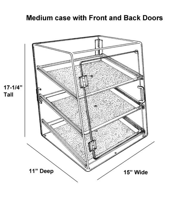 double door donut case