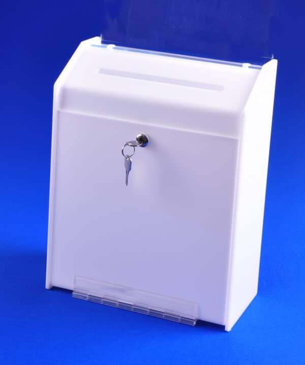 white ballot box