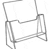 horizontal brochure holder
