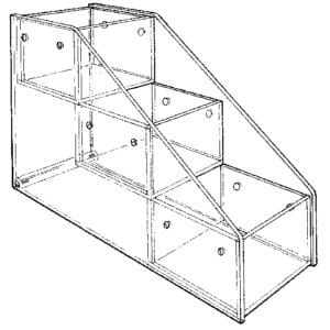three tier cd bins
