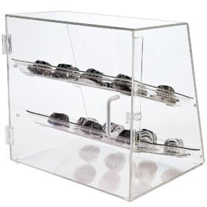 double door food case
