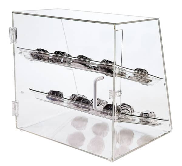 double door food case