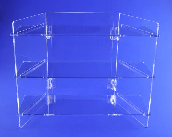 three shelf folding display