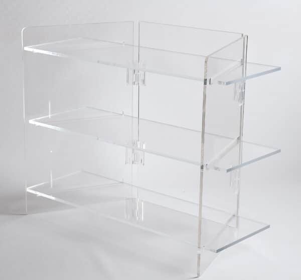 three shelf folding display