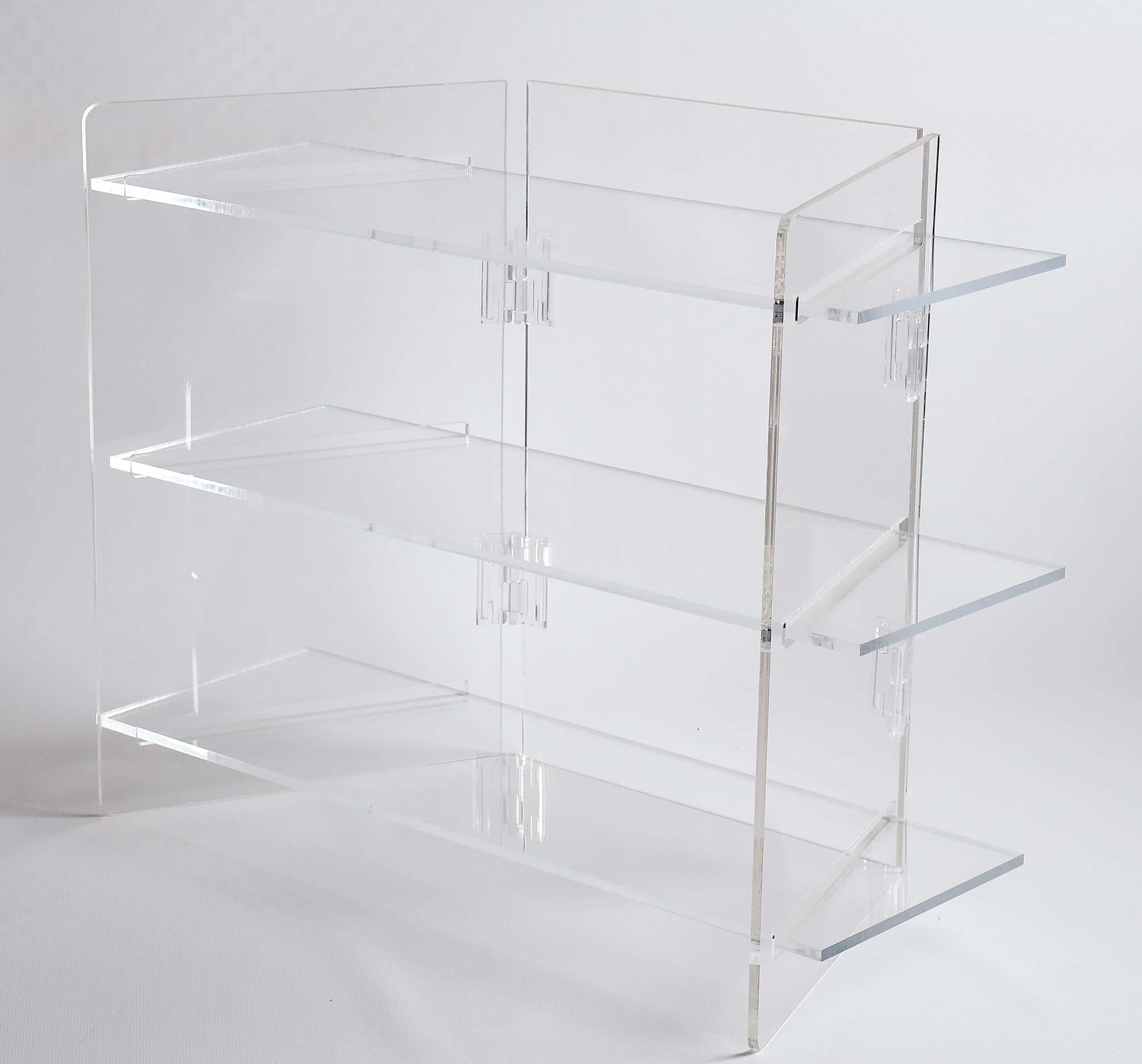 three shelf folding display