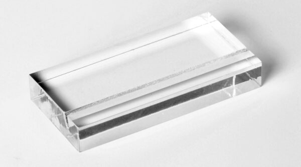 sign block with groove
