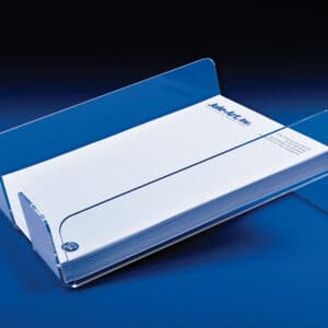 tilted paper trays