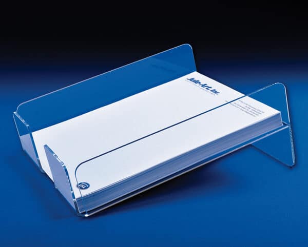 tilted paper trays