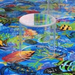 round mirror top riser