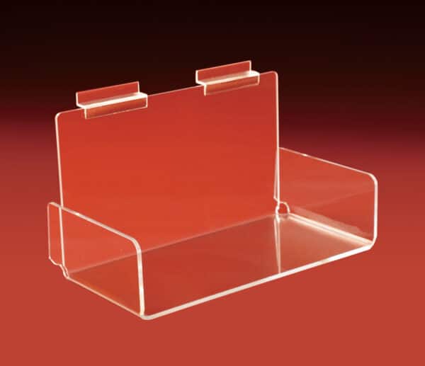 braced angled slatwall shelves