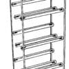 six tier cd rack