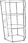 hx2 open shelf hex display