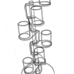 bin cup tower