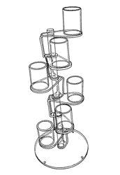 ACT bin cup tower