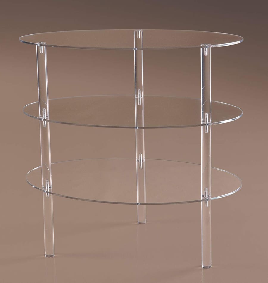 oval shelf unit