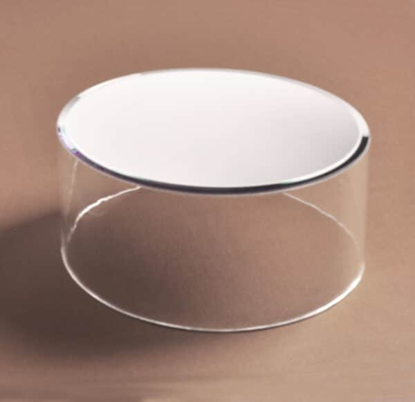 round mirrored risers