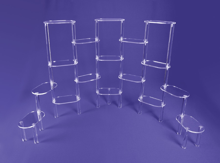 TR17-Purple extra large oval platform display