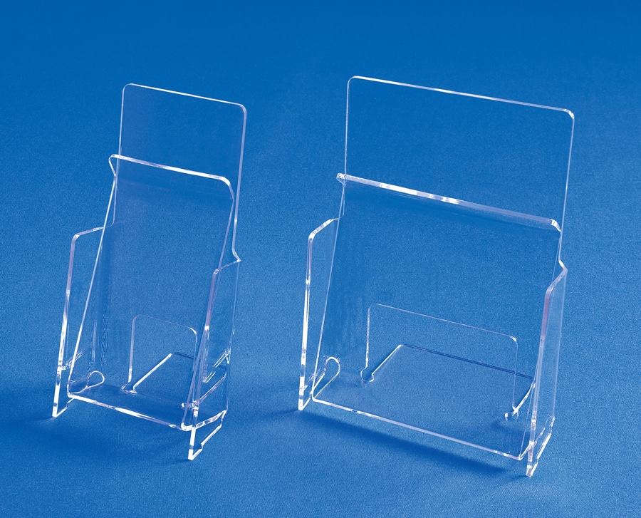 HTF1&3BLUE hold down style brochure holders