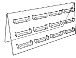 a-frame business card holders