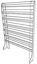 gcss floor stand greeting card racks