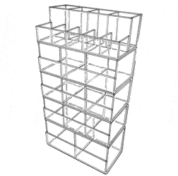 modular stacking bin units