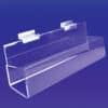 angled bottom shelves with endpieces