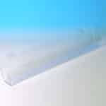 angled j-shelf with open ends